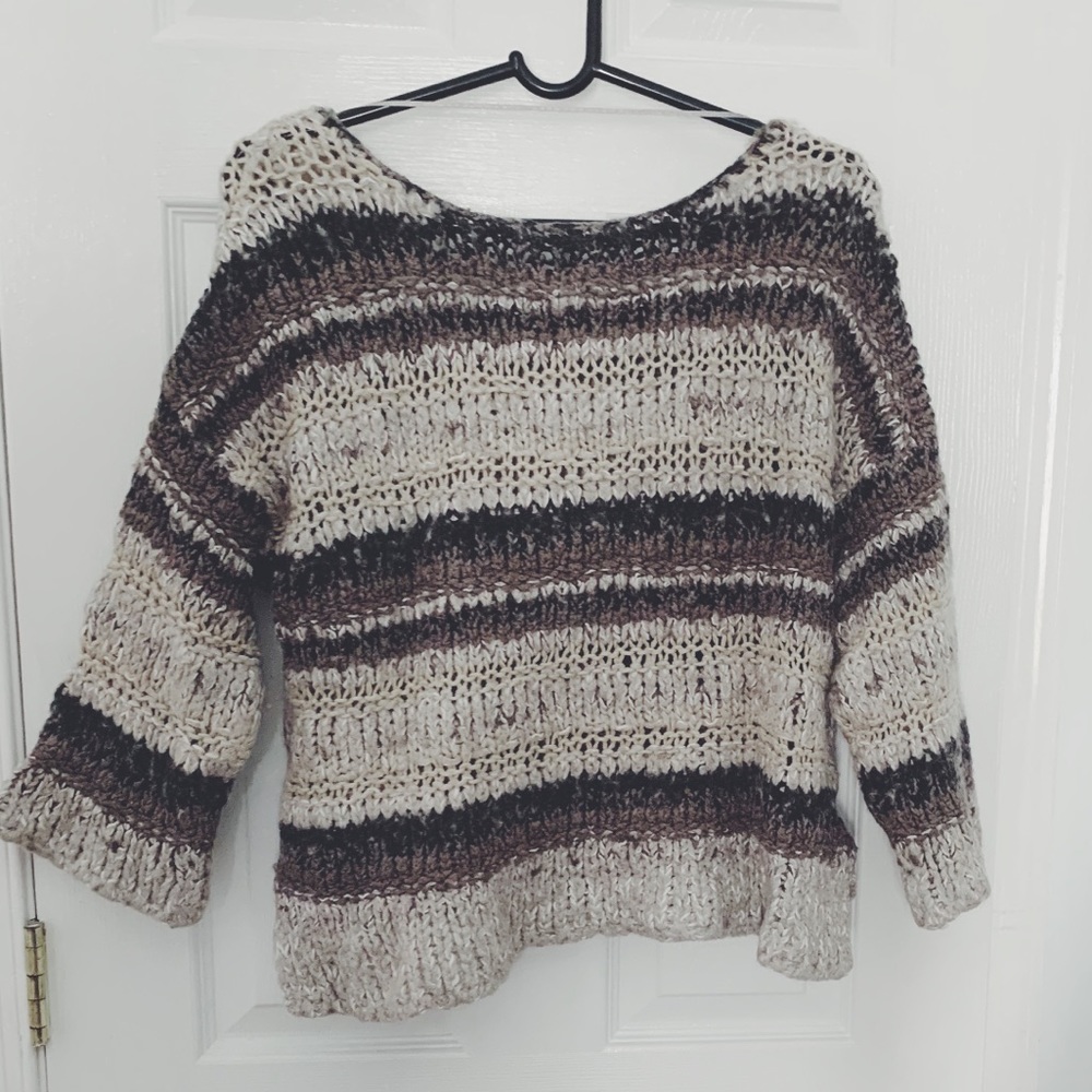 Free People Autumn Knit Oversized Sweater